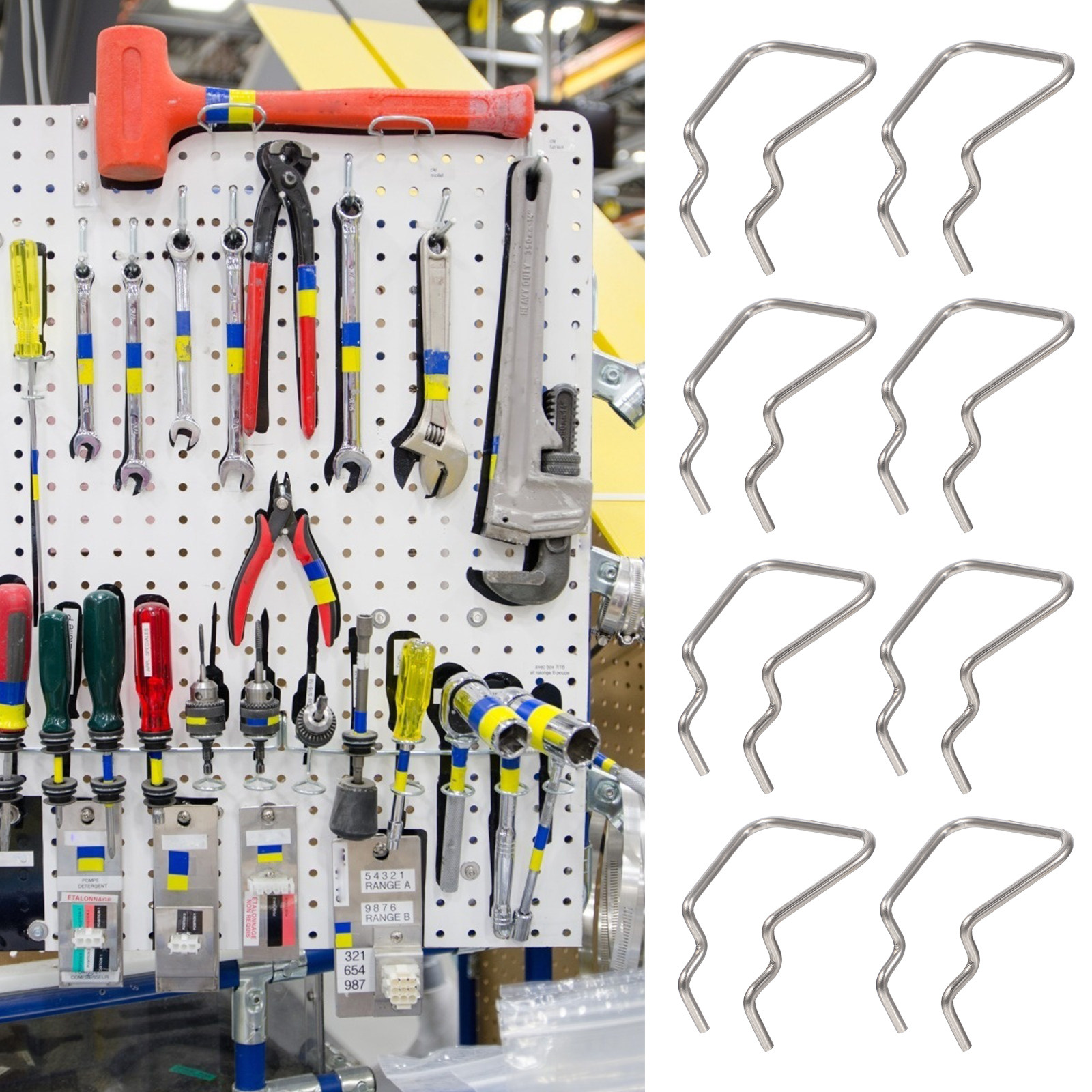 Sports Equipment Kitchener - 12Pcs Heavy Duty Non-Slip Pegboard Single
