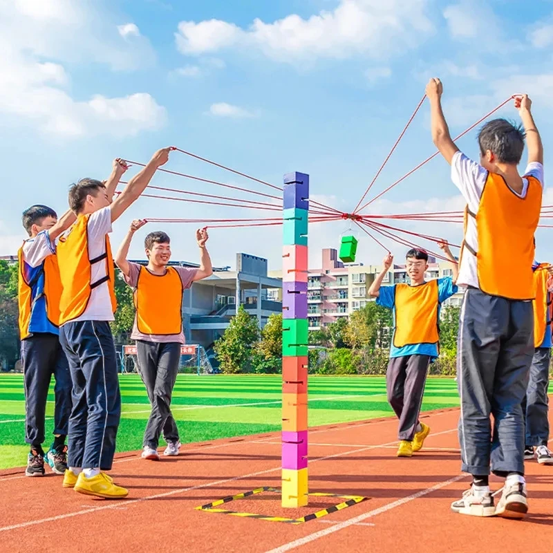 Sports Equipment Companies - Teamwork Games Tower Building Outdoor Sports