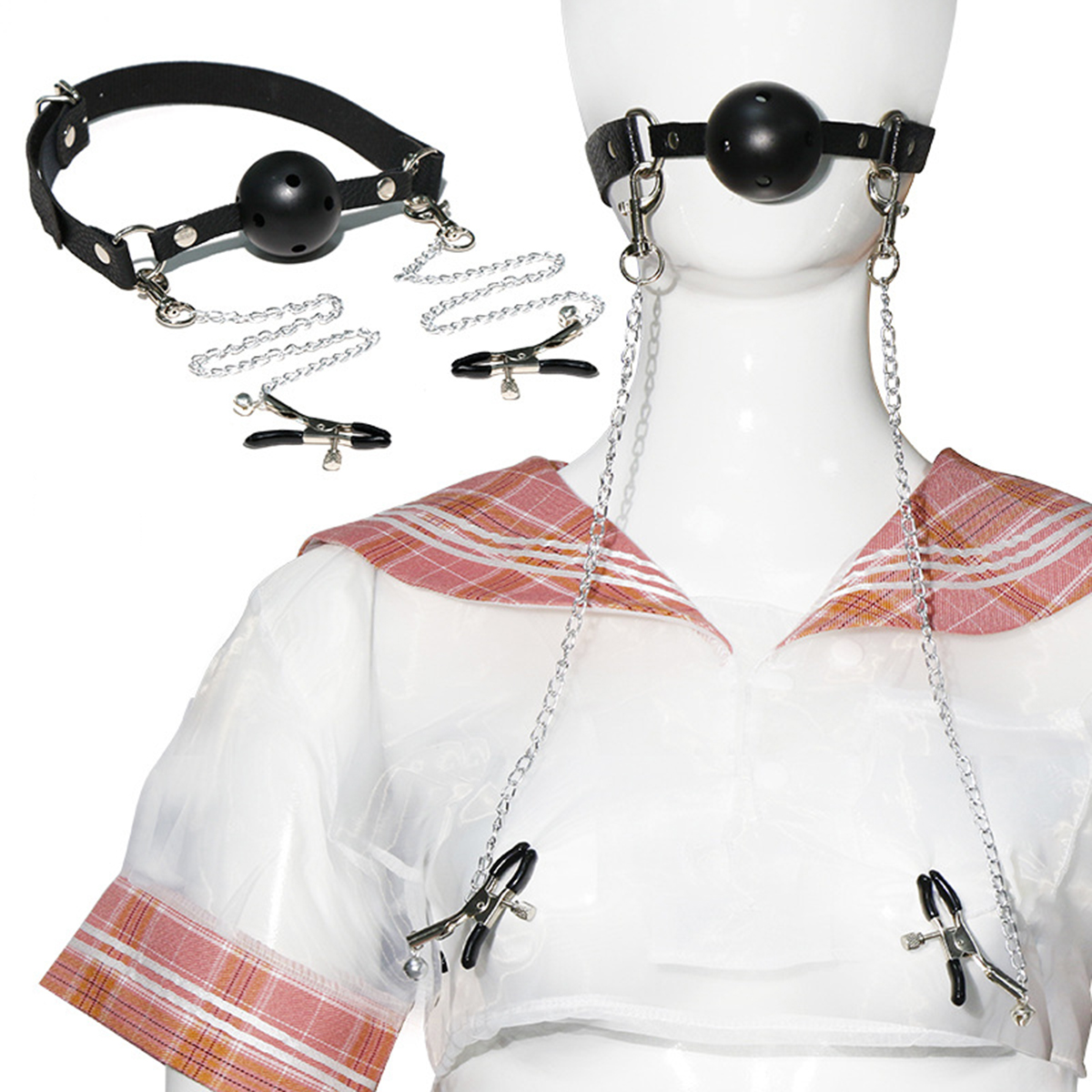Bocce Ball Set - SM Mouth Gag Nipple Clamp BDSM