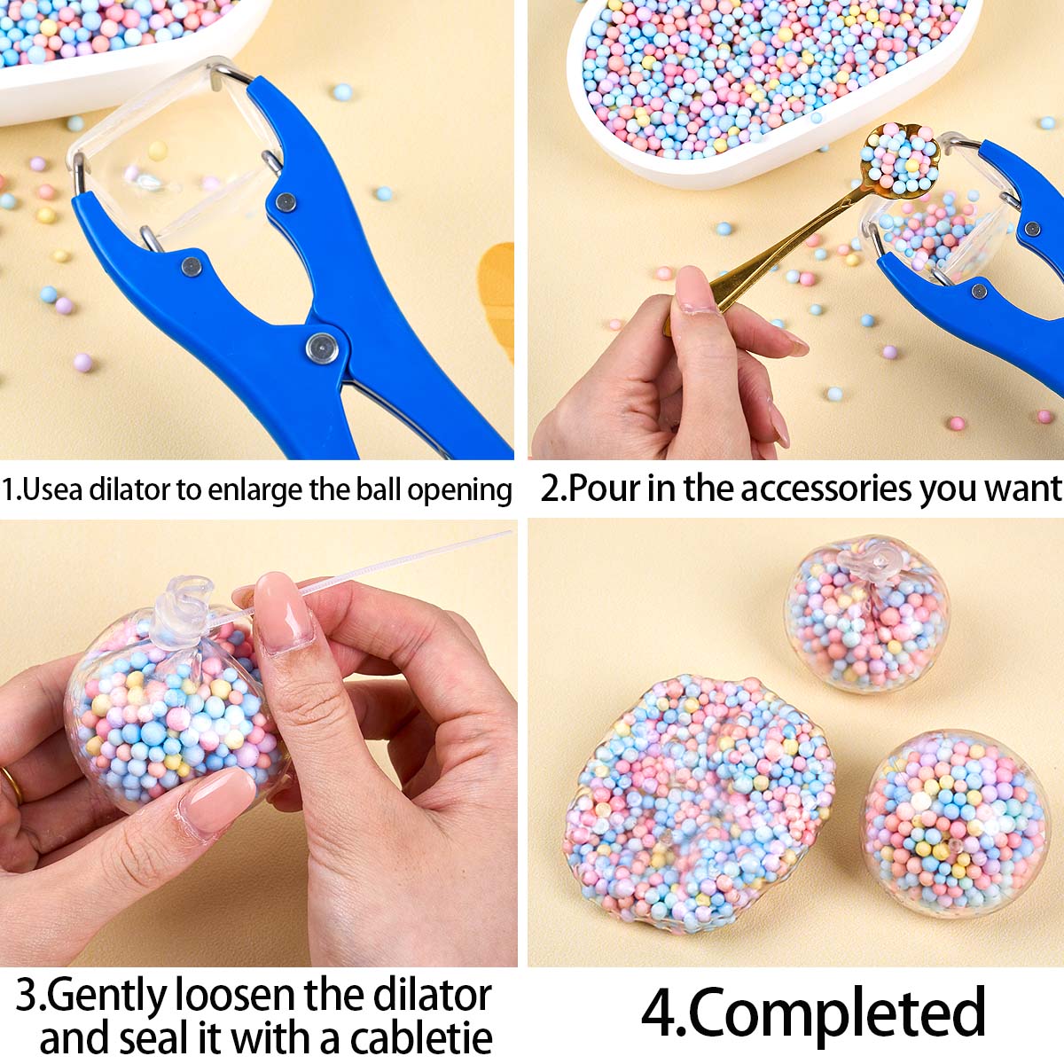 Clear Stress Ball Kit DIY Squi - Bocce Ball Set のレビューと価格