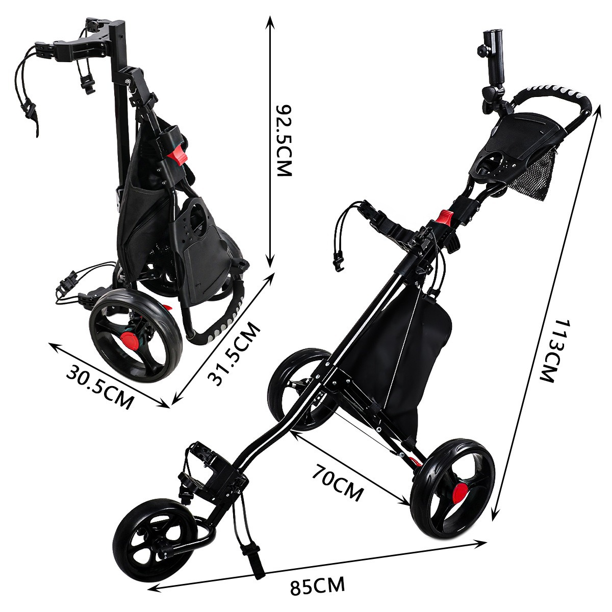 2026 Three-Wheeled Foldable Al - Sports Equipment Golf のレビューと価格