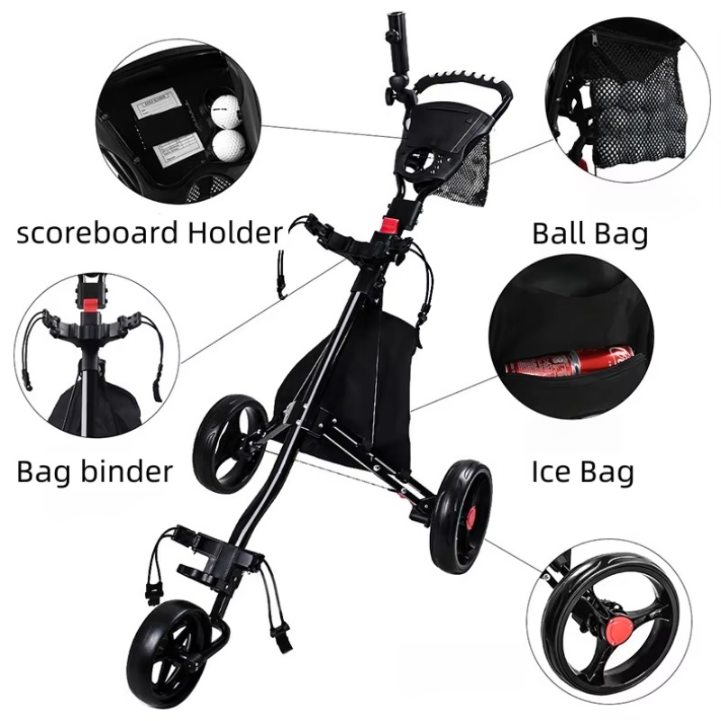 2026 Three-Wheeled Foldable Al - Sports Equipment Golf のレビューと価格