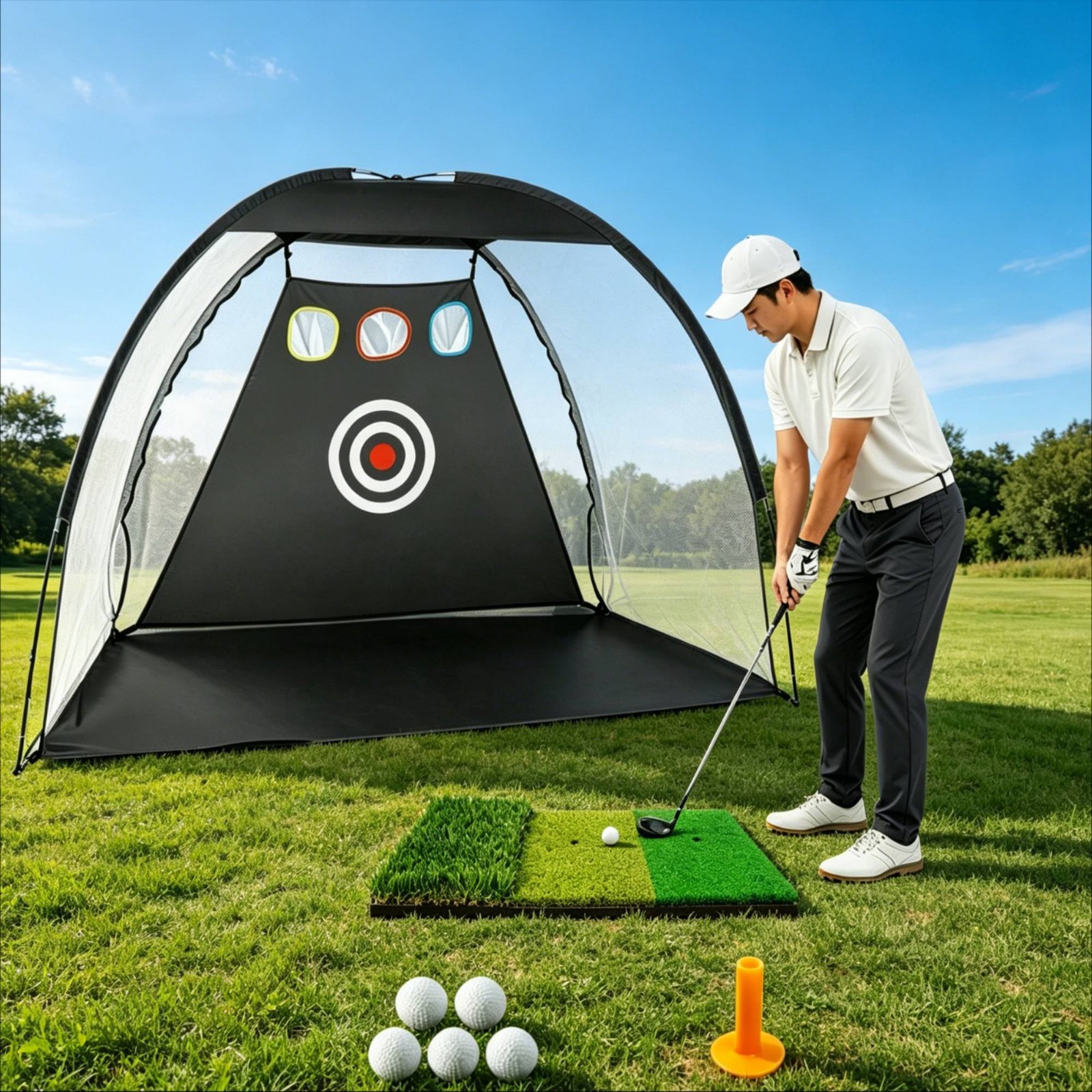 Golf Hitting Net Portable Golf - Sports Equipment Golf のレビューと価格