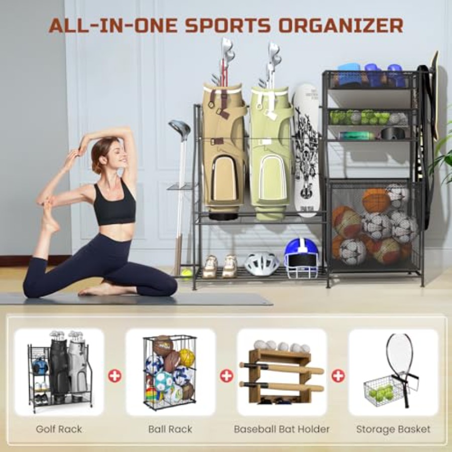 Garage Sports Equipment Organi - Sports Equipment Golf のレビューと価格