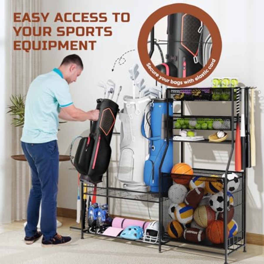 Garage Sports Equipment Organi - Sports Equipment Golf のレビューと価格